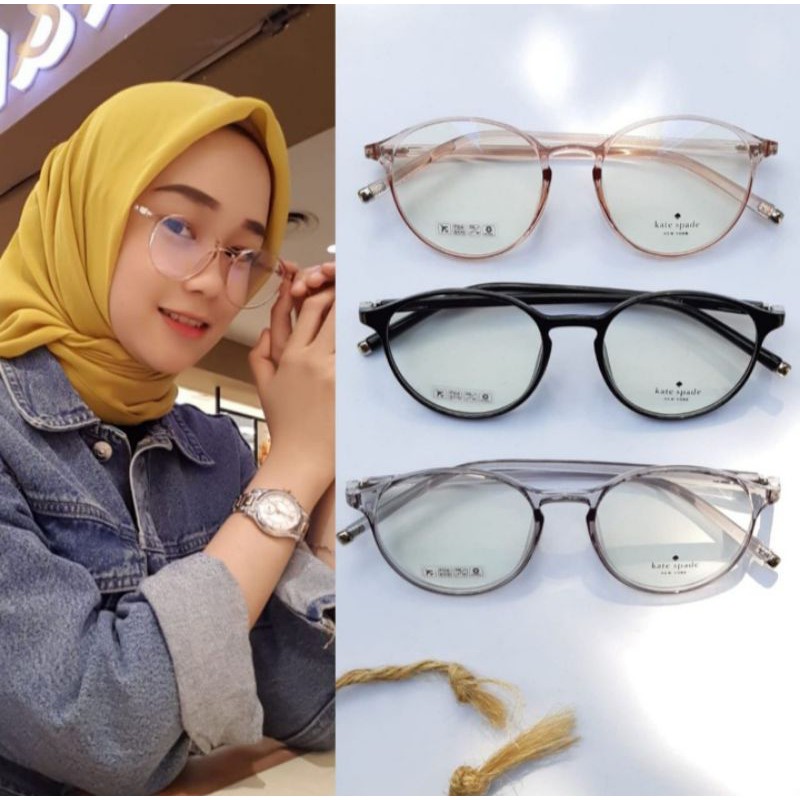 KACAMATA PHOTOCROMIC ANTI RADIASI BLUERAY MINUS BULAT LENTUR PRIA &amp; WANITA 2182