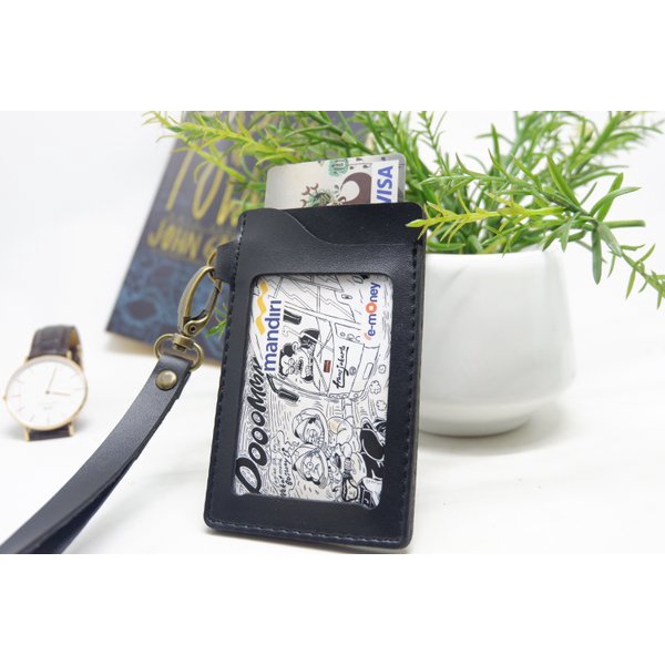 

Promo ID CARD HOLDER 2 SLOT NAME TAG TALI KULIT BLACK TERMURAH Berkualitas