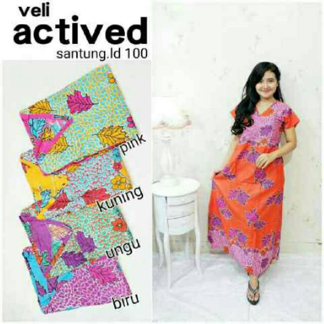 Daster vely actived anggun cantik murah baju cewek kekinian grosir baju murah