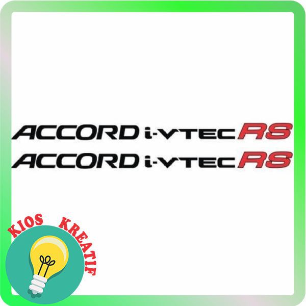Murah sticker accord i vtec rs sticker mobil accord i vtec rs