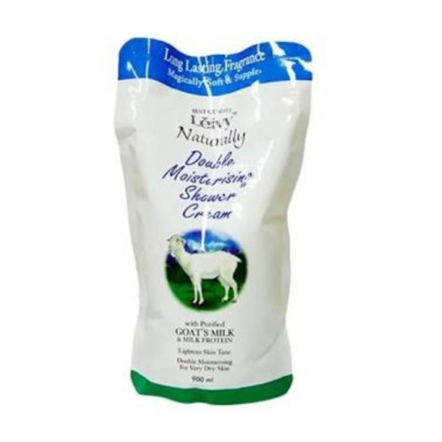 LEIVY Shower Cream / Goat milk / goats milk sabun ISI ULANG 900 ML 450 ML 250 ML