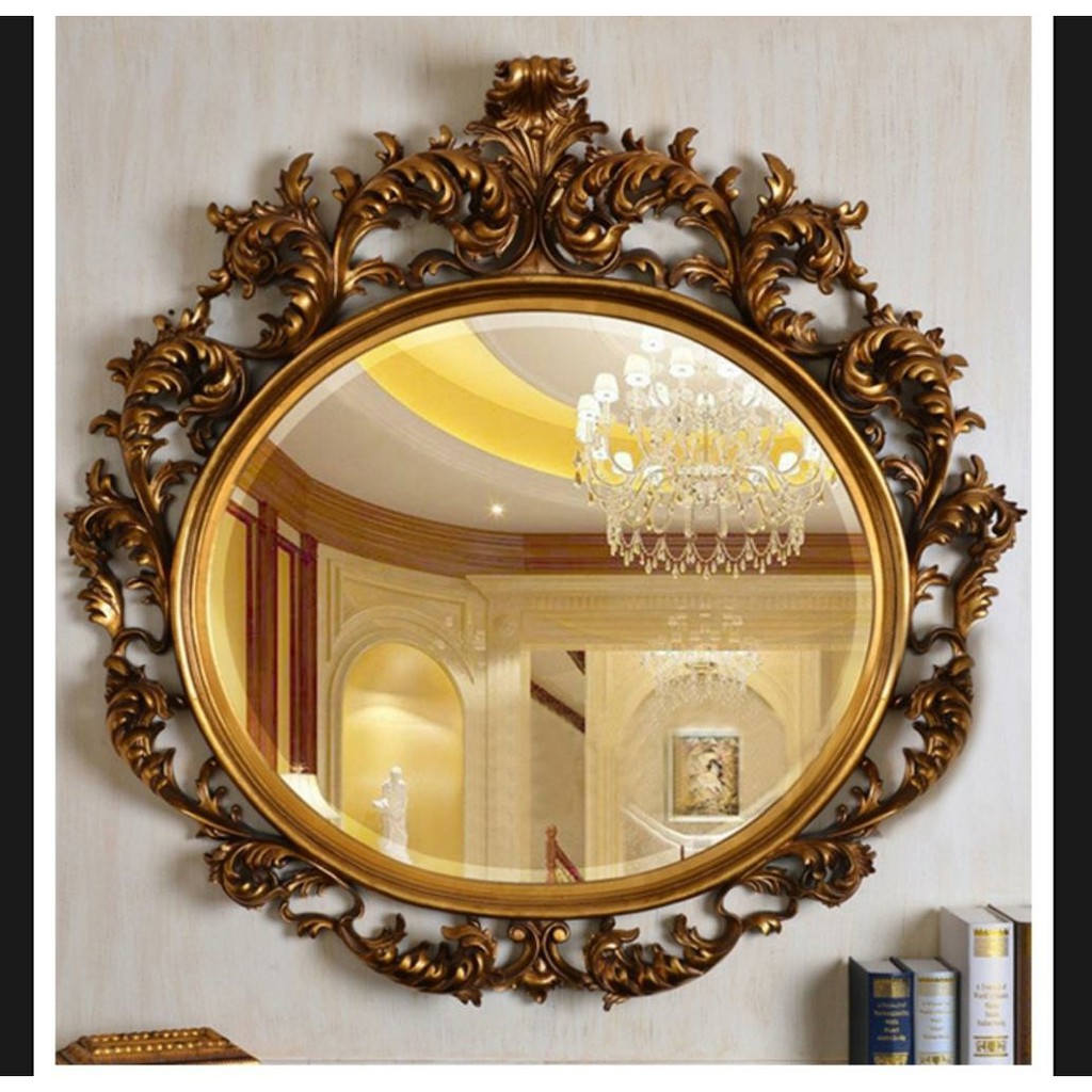 Kaca Cermin Pigura , Mirror Ukiran Jepara , Pigura Mewah , Frame Kasik