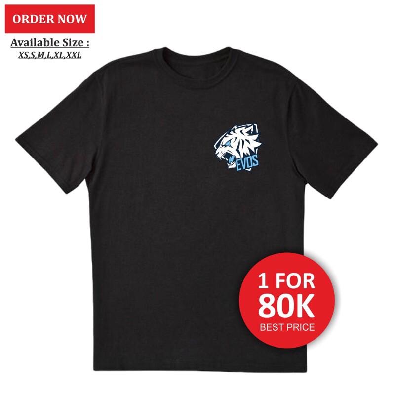 BAJU KAOS TEAM ESPORT EVOS LEGENDS PUBGM MOBILE LEGENDS