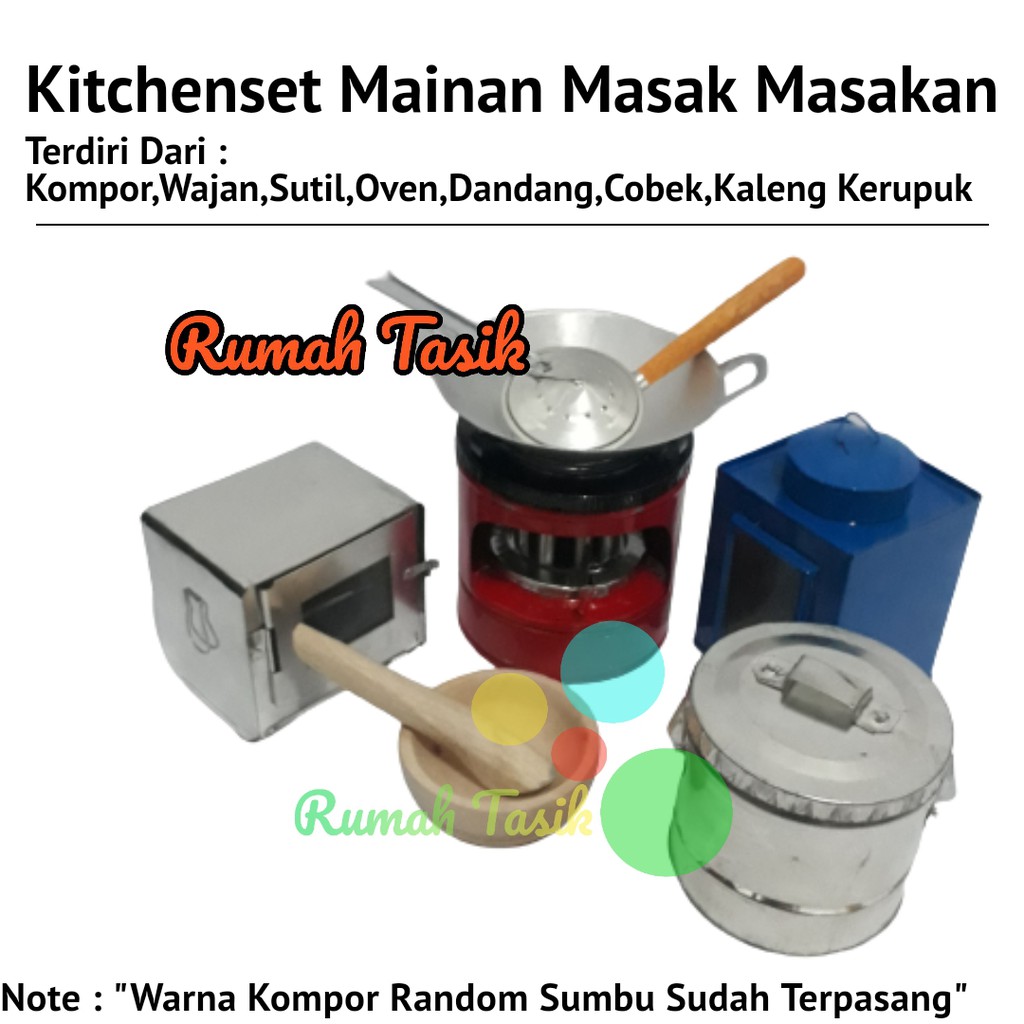 Kitchenset Mainan Masak Masakan Anak Tradisional Paket Hemat D