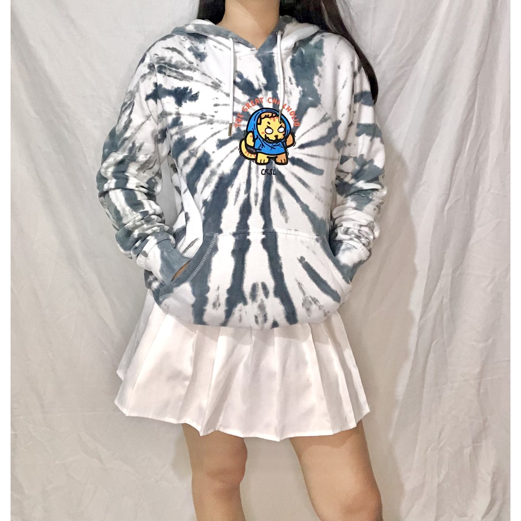Crsl Tie dye hoodie jumper