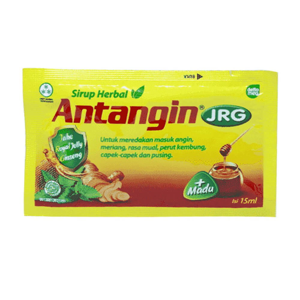 Antangin JRG Sirup Herbal PerBox isi 12 Sachet Antangin JRG Cair Membantu Mengatasi Masuk Angin 15ml