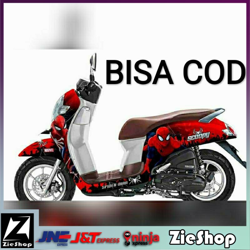 Striping scoopy fi merah Decal motor scoopy full body Sticker motor Stiker scoopy fi variasi