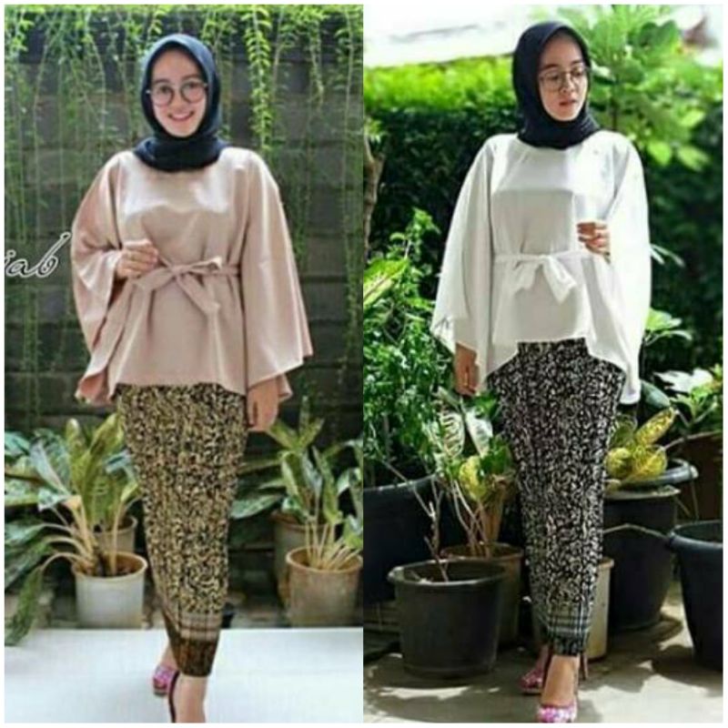 COD SETELAN KEBAYA BATWING TALI MODERN KATALI kebaya wisuda seragam kebaya kebaya remaja mewah