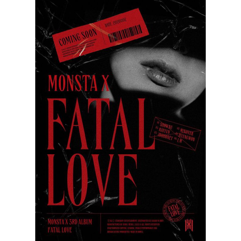 [ BOOKED ] Album monsta x fatal love sealed