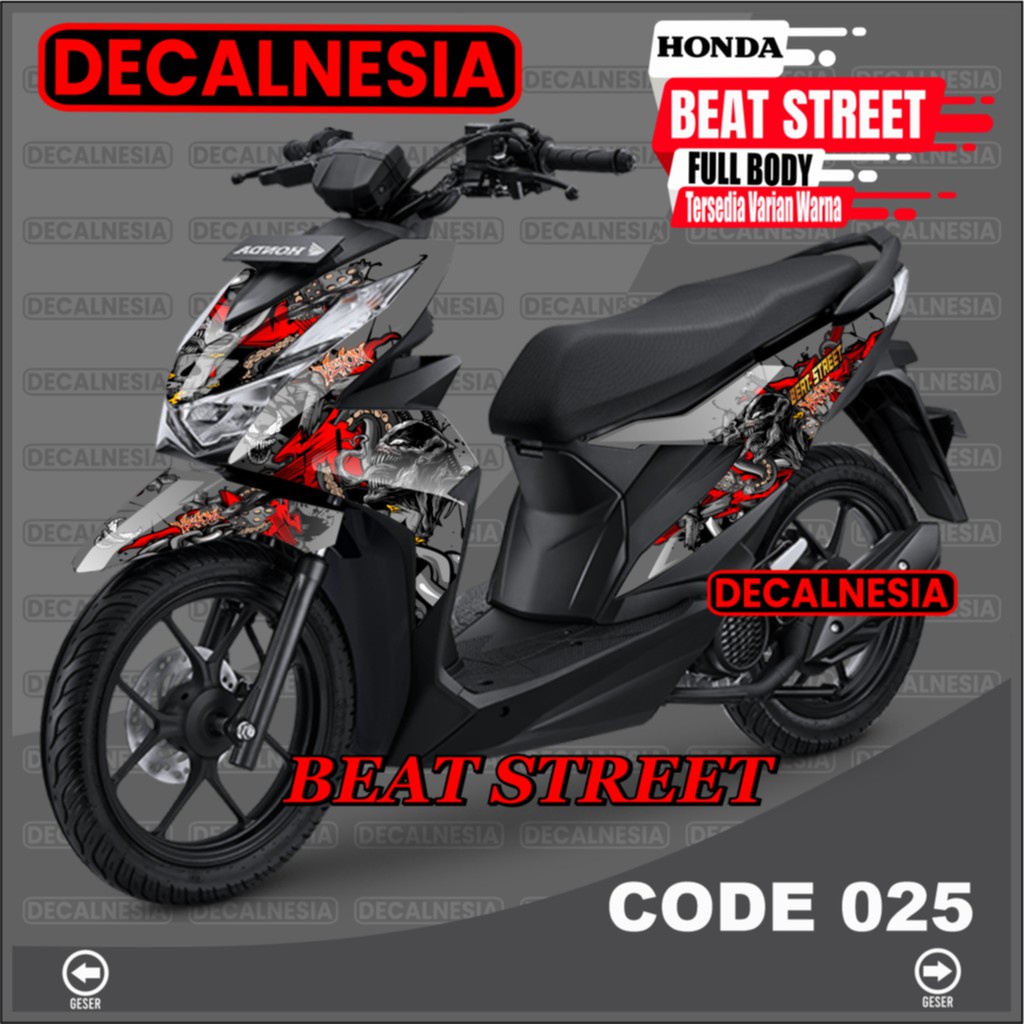 Decal Stiker Beat Street Full Body New 2021 2022 2023 Sticker Motor Racing Variasi Aksesoris Decalnesia C25