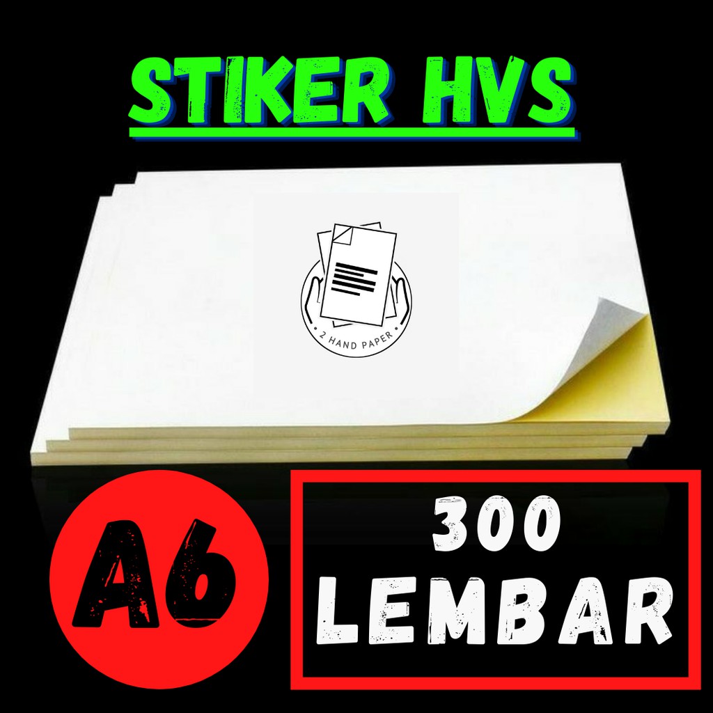 

Kertas Sticker HVS A6 isi 300 lembar / Kertas Stiker Label Pengiriman