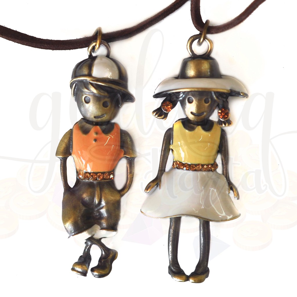 Kalung Vintage Couple Boy and Girl Lucu GH 204189