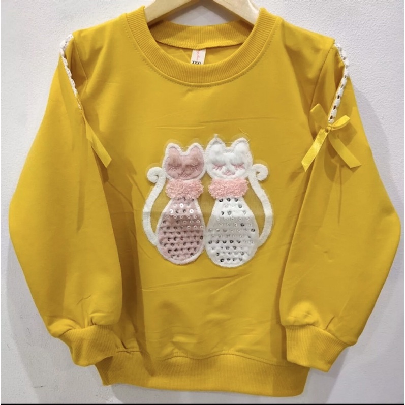 Kaos anak perempuan 6-12 Tahun/Sweater anak perempuan import/Kaos anak perempuan lengan panjang