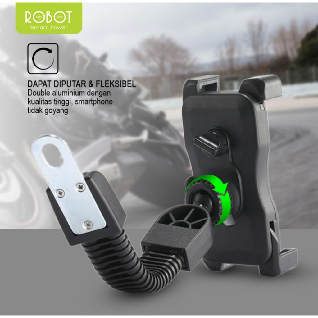 KHANZAACC ROBOT RT-MH02 Phone Holder HP Motor - Garansi Resmi 1 Tahun