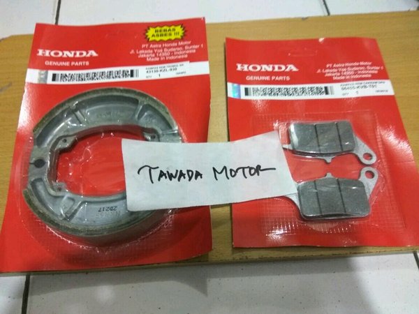 KANVAS REM SET DEPAN DAN BELAKANG HONDA VARIO CBS-VARIO TECNO-VARIO 110 LED-VARIO 125 LAMA-VARIO 125