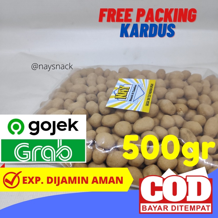 

Kacang Telur Atom Oven Bima Snack Kiloan Isi 500 Gram Cemilan Makanan Ringan Jajanan Kering