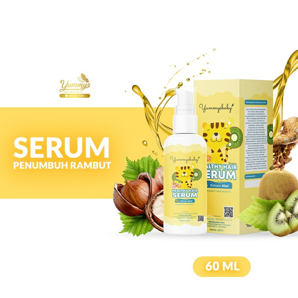 Yummys Baby Hair Serum 60ml - Penumbuh Rambut Bayi