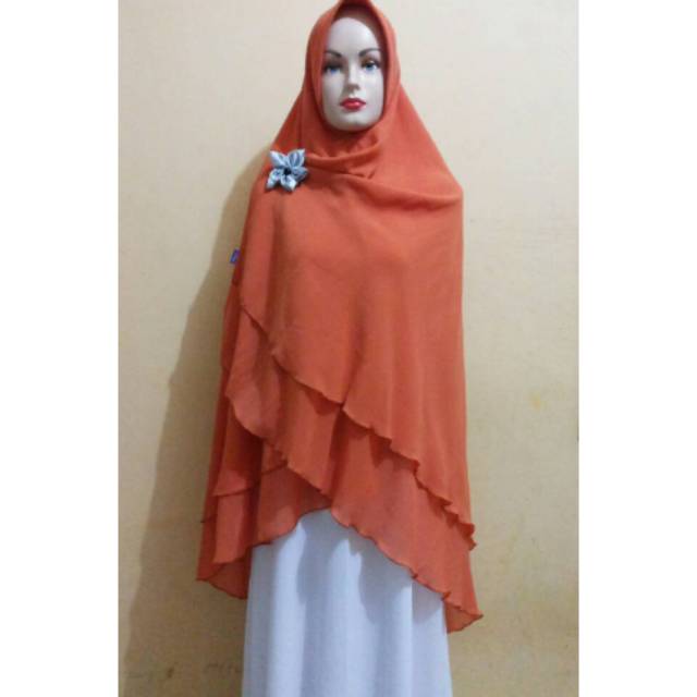 Jilbab instan / bergo Ceruti 2 layer/ Kimar instan 2 layer