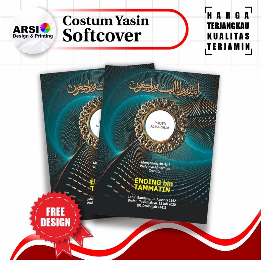 

Cetak Yasin & Tahlil 128 Halaman / Softcover / Custom