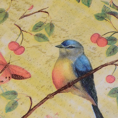 Decoupage Napkin - Tissue Decoupage 2Ply AN-Cherry Bird