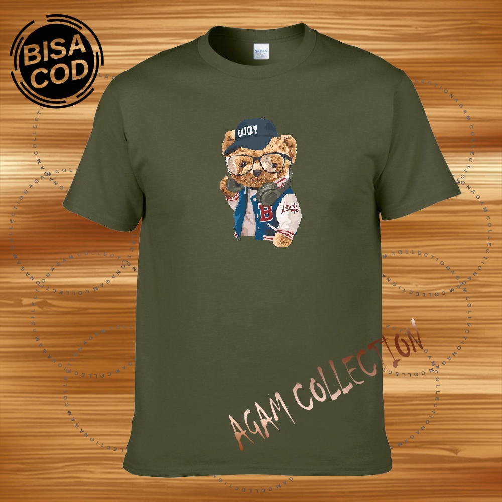 Agam Collection Baju Kaos Distro Sablon  Printing Lengan Pendek  Premium Quality