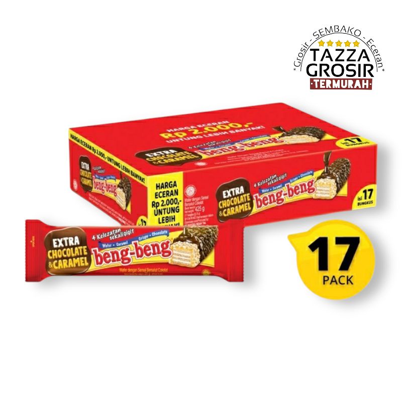 

Beng Beng Bengbeng wafer 1 Dus Isi 17 Pcs x 25g