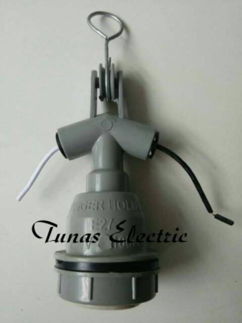 Kap Lampu WD PVC (30cm) + Fiting Gantung WD E27