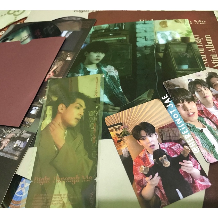 [READY STOCK] unsealed album day6 Right Through Me FULLSET (pc wonpil monyet)