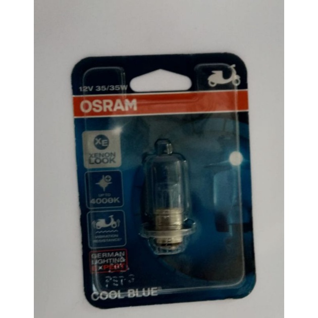 OSRAM LAMPU DEPAN XENON BLUE (PUTIH) FOR ALL SCOOTER MATIC HONDA/YAMAHA/SUZUKI