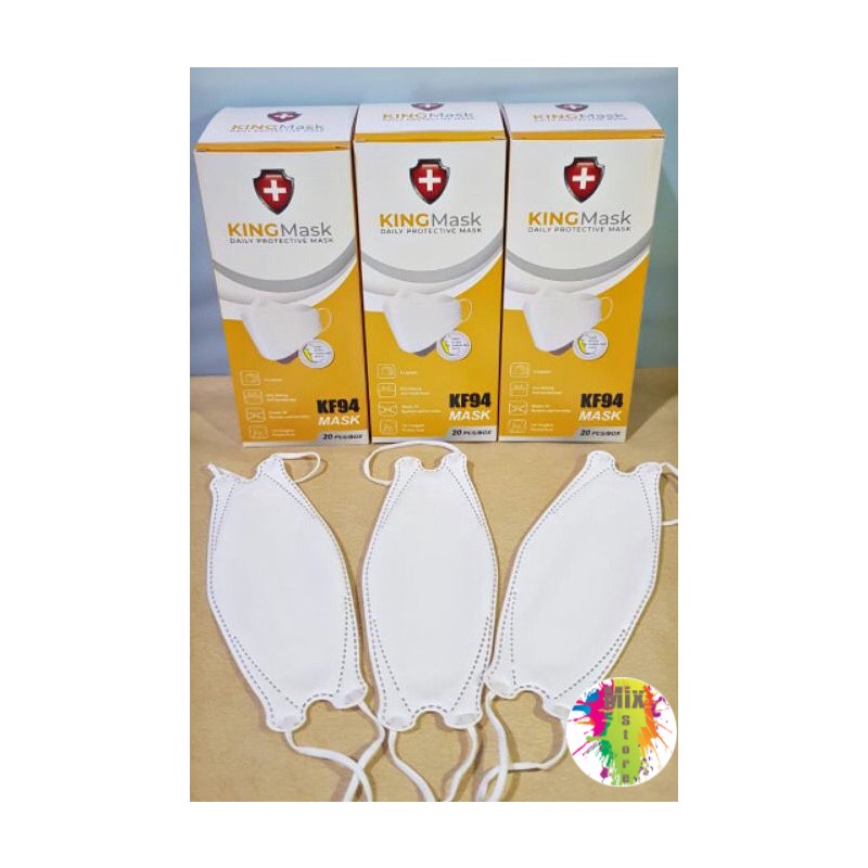 MASKER KF94 KING MASK 4 PLY ISI 20pcs KEMENKES