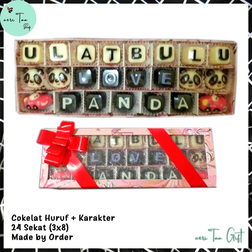 

Cokelat 24 Sekat 3x8 | Cokelat Souvenir | Cokelat Huruf | Cokelat Angka | Cokelat Bingkisan