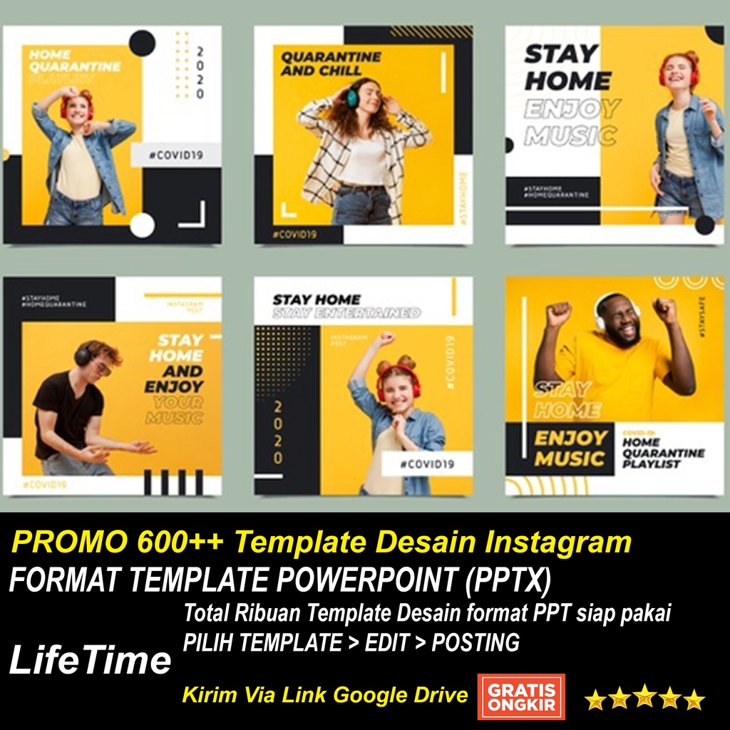 PROMO 600++ Template Desain Instagram Feed Katalog Produk UMKM