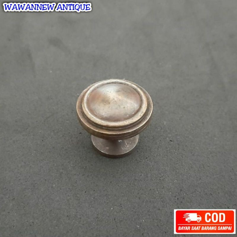 Handle / Tarikan Laci Lemari Jendela Pintu Rumah Kuningan / Knop Kuningan 2cm