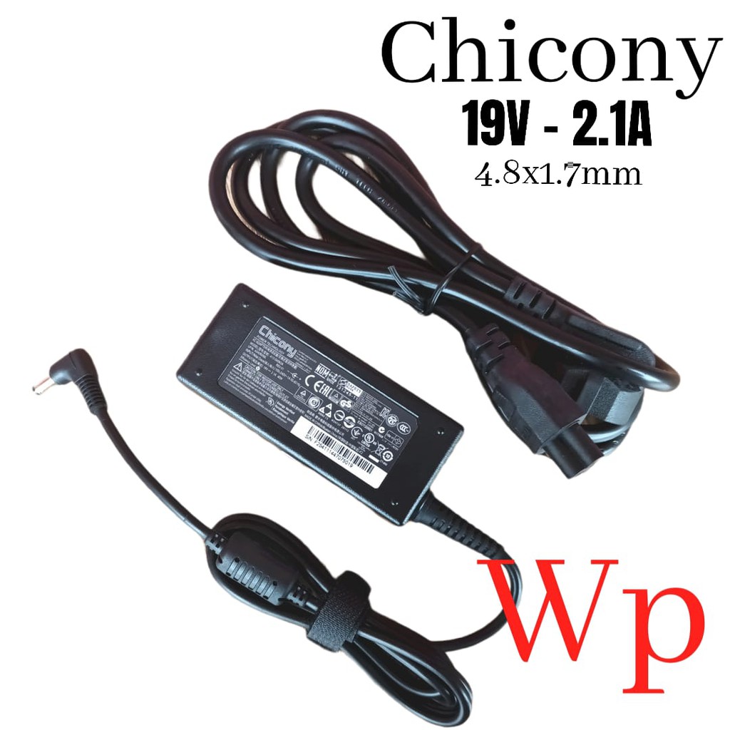 Adaptor Charger Original Acer Chicony 19V 2.1A Laptop Z476 4.8 x 1.7mm