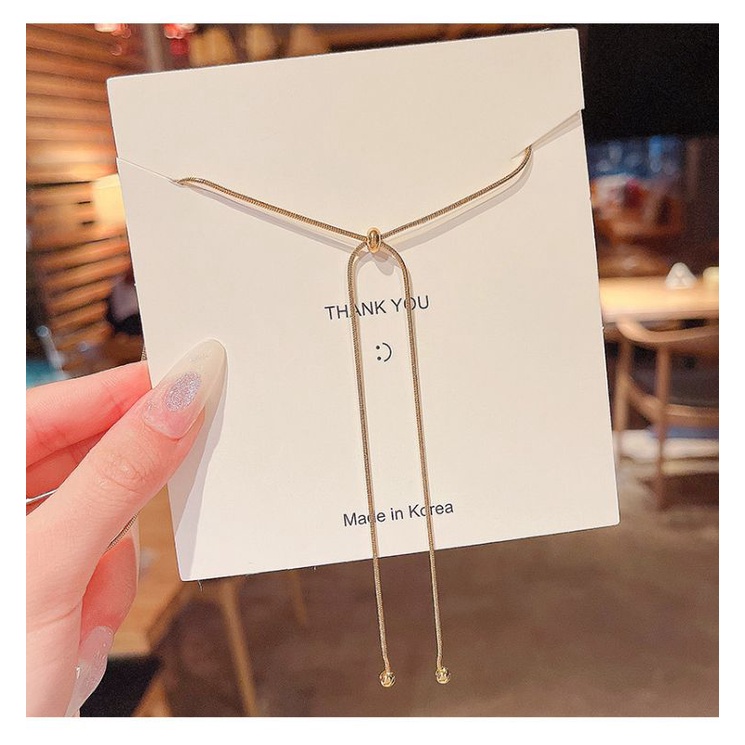 Kalung Serut Titanium Fashion Korea Anti Karatan Premium Lapis Emas