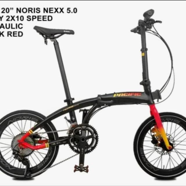 Sepeda lipat Pacific Noris Nexx 5.0 hydraulic 20 inch