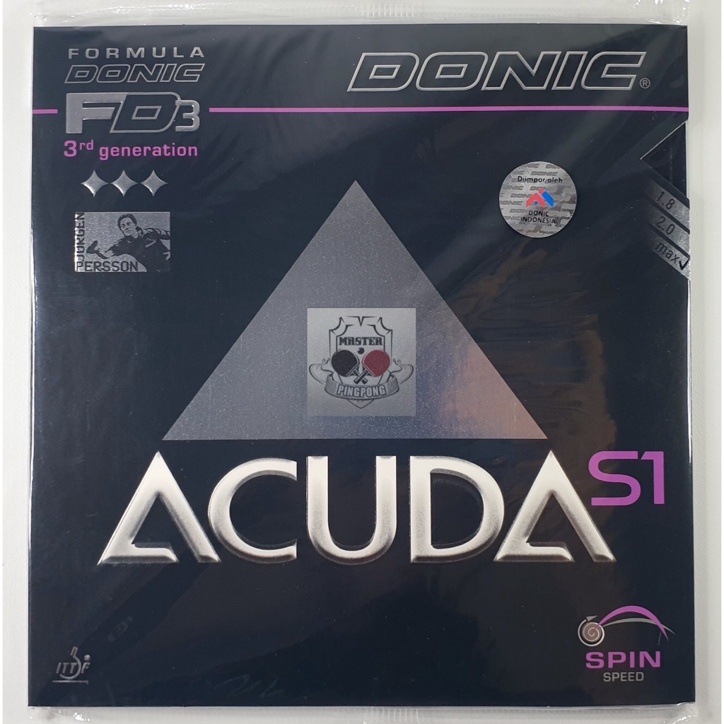 Donic Acuda S1 - Karet Bet Tenis Meja Donic High Spin Rubber