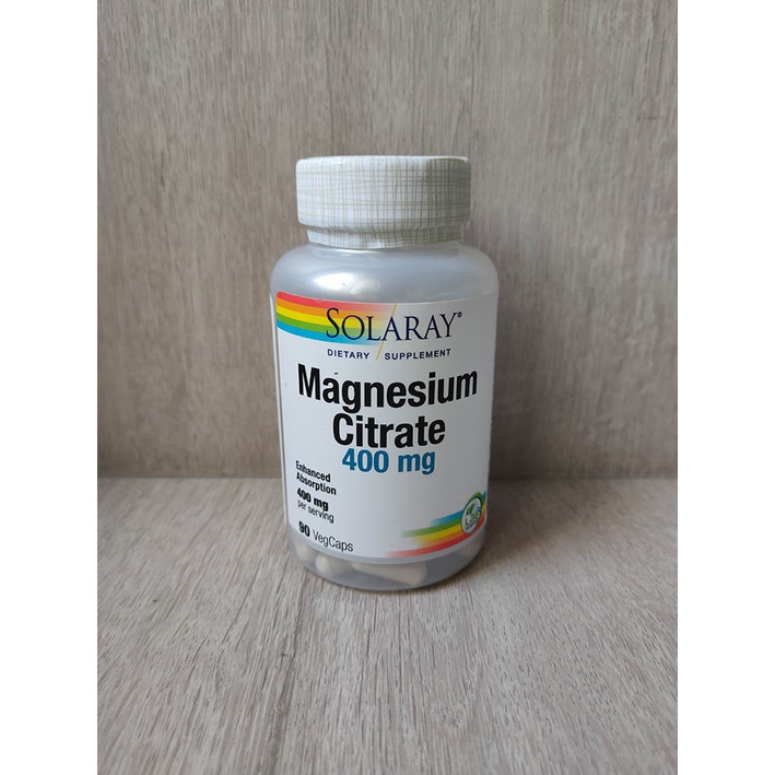 Solaray Magnesium Citrate 400 mg 90 VegCaps