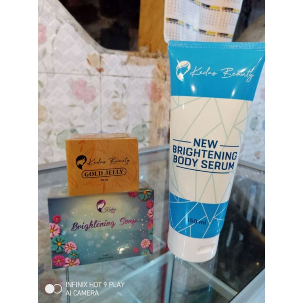 kedas beauty paket 3in paket wajah dan paket badan / KEDAS BEAUTY 3IN