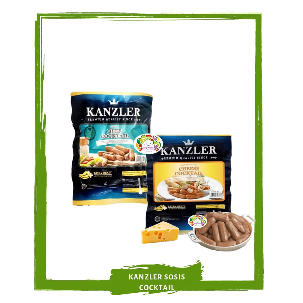 

Kanzler Sosis Beef / Cheese Cocktail / Frozen On Mallahrizwa