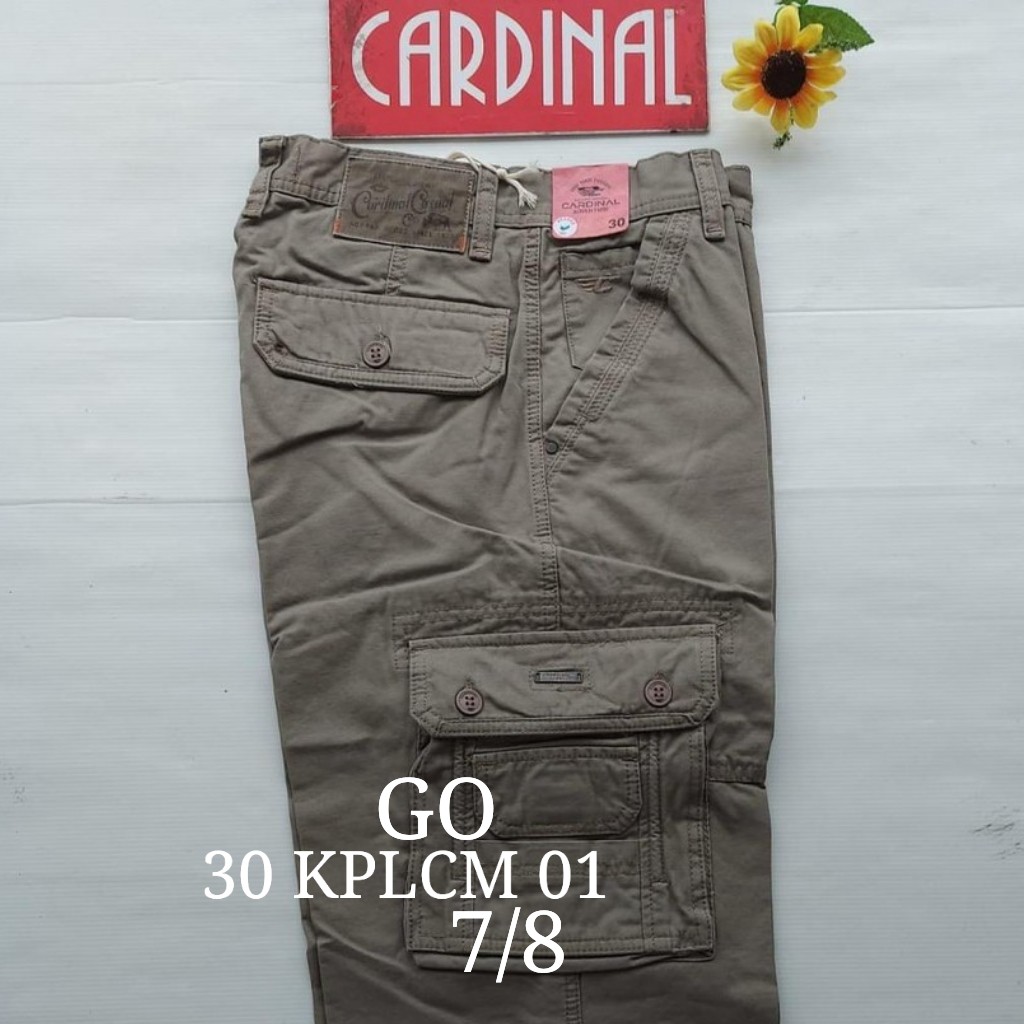 gof 30-KPL 2 CARDINAL KEMPOL CASUAL Celana Pendek Cowok Celana Kempol/Cargo Fashion Pria Bagus