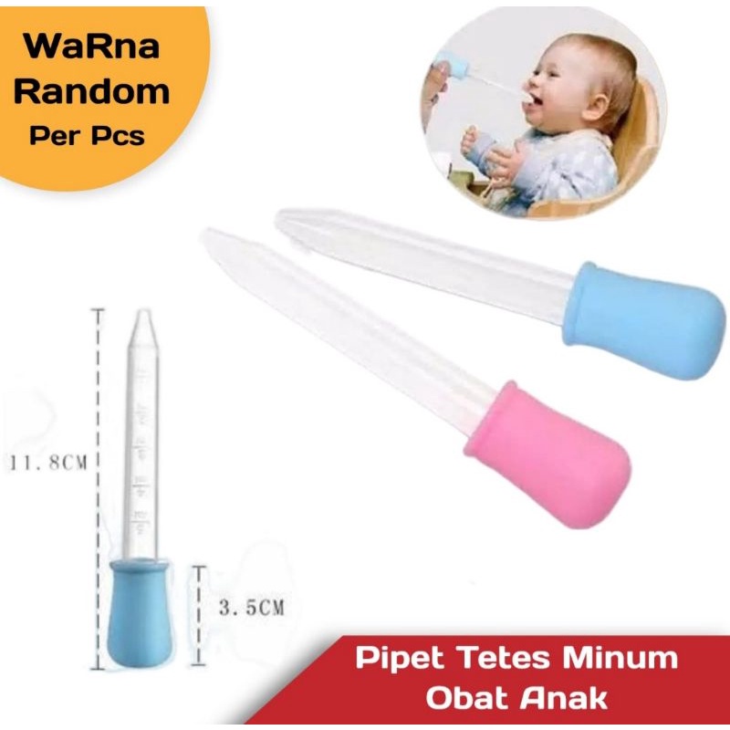 PIPET TETES OBAT BAYI ANAK UKURAN 5ML / PIPET TETES MINUM OBAT BAYI.