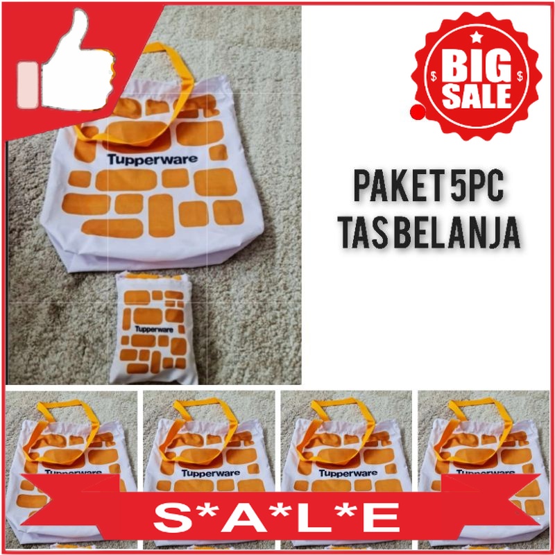 Tupperware special promo tas belanja 5pc Tupperware Original