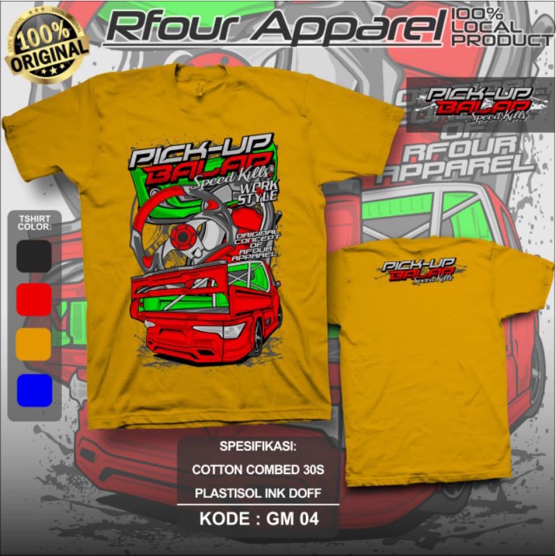 GM 04 Kaos pick up kaos grand max kaos kata-kata kaos unik murah