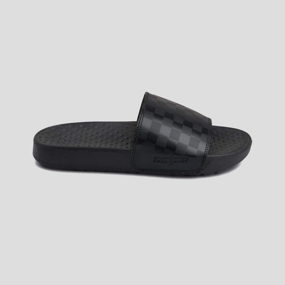 HEXA BLACK |ManNeedMe x FSTP| Sandal Slop Pria - Sendal Slip On Ringan