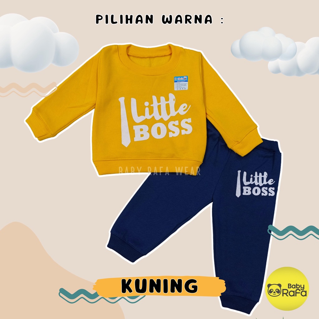 Setelan Jaket Bayi Anak 3 - 18 Bulan, Setelan Sweater Anak LITTLE BOS, Sweater Bayi HB Collection