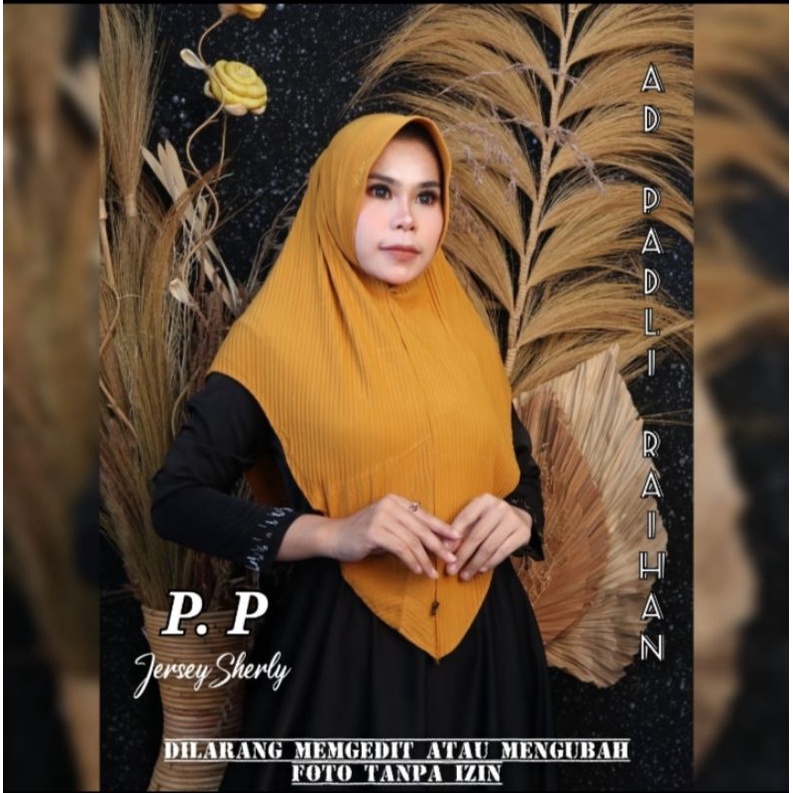 Jilbab hijab kerudung instan orignal Padli pet plisket Serly(PPS)