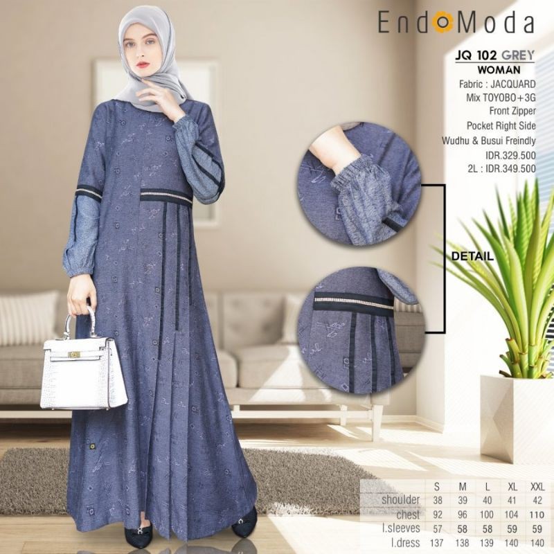 gamis muslimah endomoda JQ 102