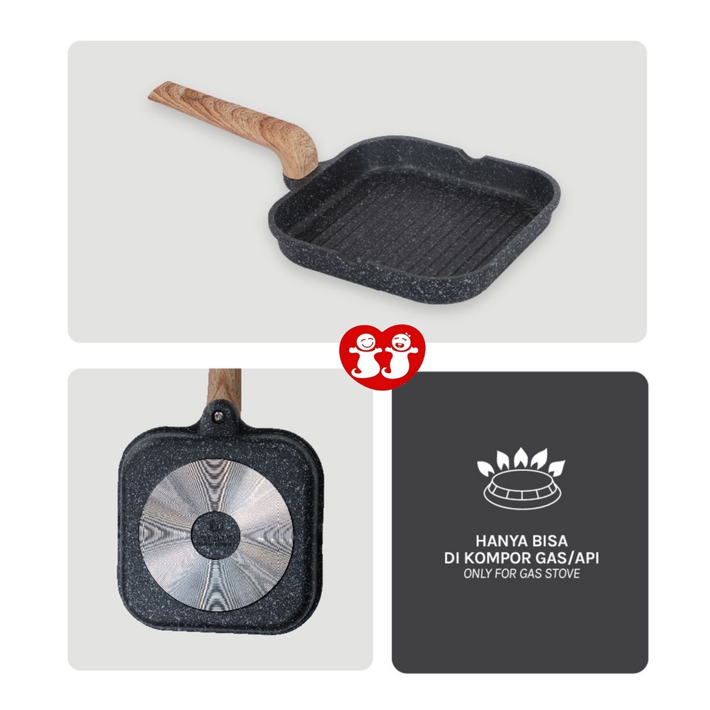 Debellin Black Mini Grill Pan 14cm