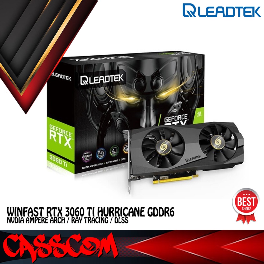VGA Leadtek Winfast RTX 3060 TI Hurricane Geforce RTX3060Ti 8GB GDDR6